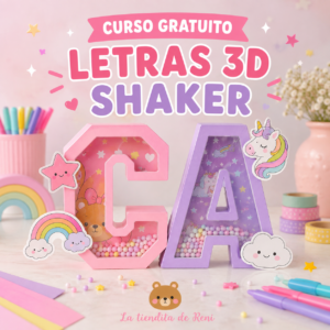 Letras 3D shaker - CURSO GRATUITO!