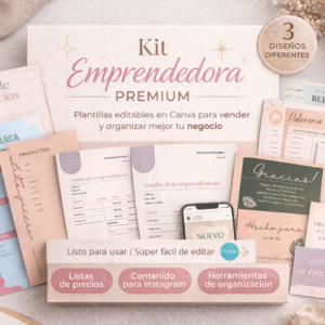 Kit editable en Canva - Emprendedora Premium