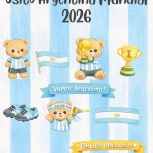 Cliparts Osito Argentina Mundial 2026