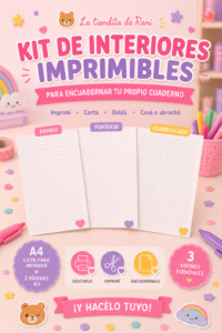 Kit de interiores imprimibles para encuadernación